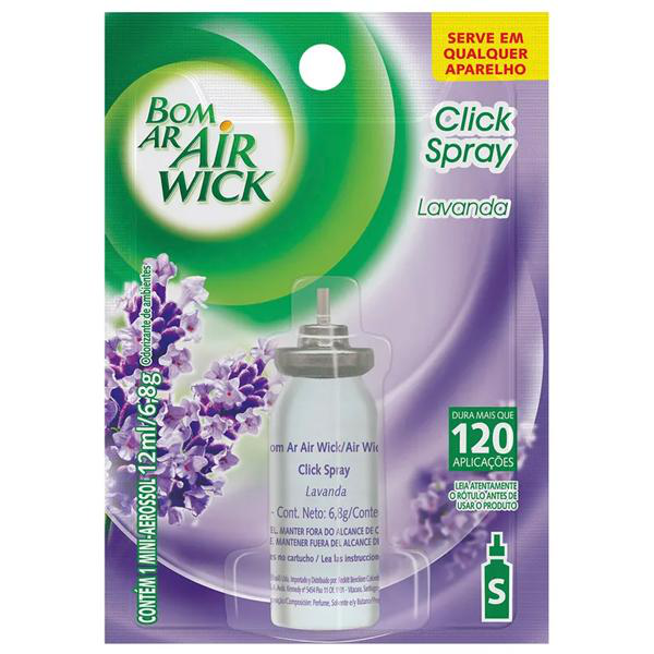 Odorizador Bom Ar Click Refil Lavanda 12ml