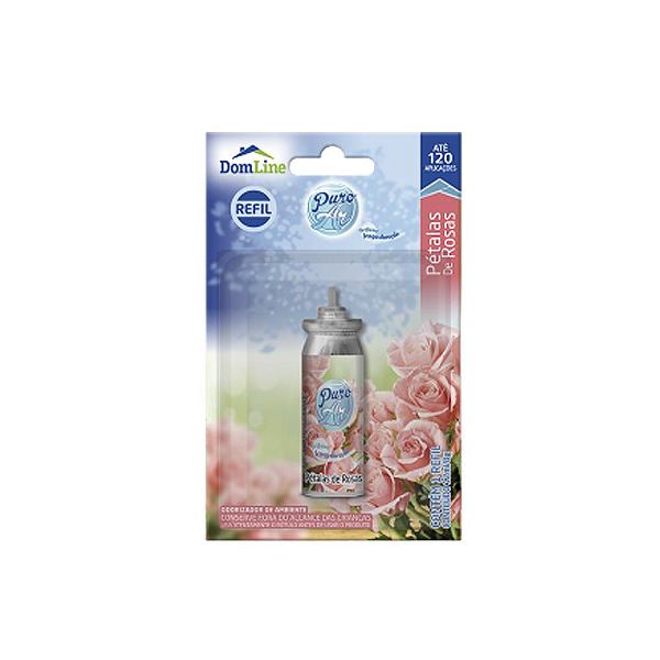 Odorizador Puro Ar Mini Refil Pétalas de Rosas c/ 12mL