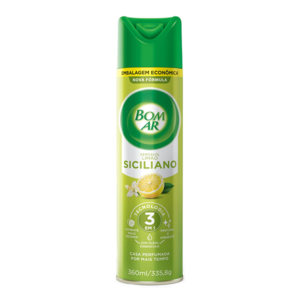 Odorizador Bom Ar Aero Limão Siciliano 360ml