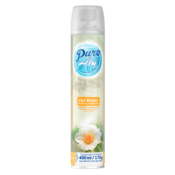 Odorizador Puro Ar Chá Branco Aerosol 400ml