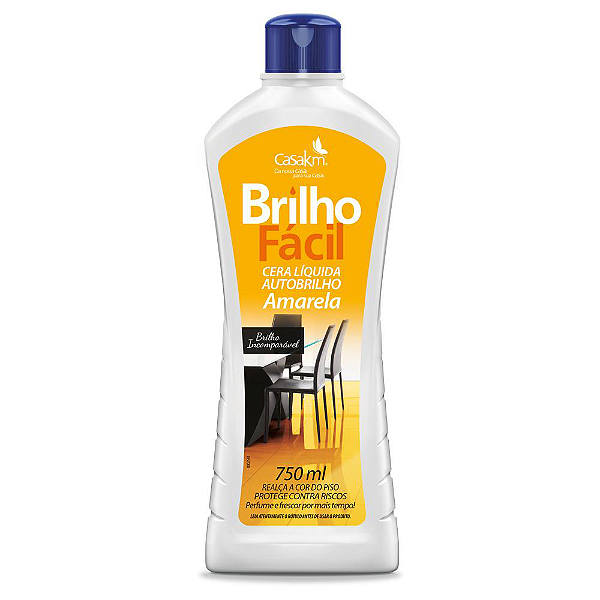 Cera Líquida Brilho Fácil Amarela c/ 750mL
