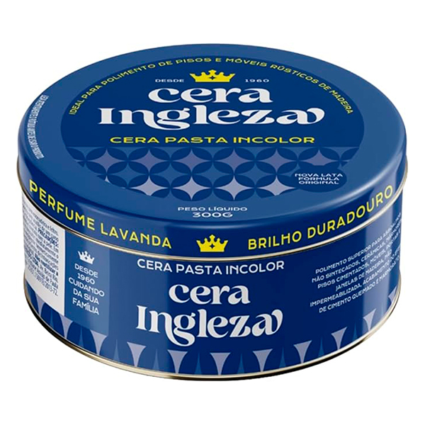 Cera em Pasta Ingleza Incolor 300g