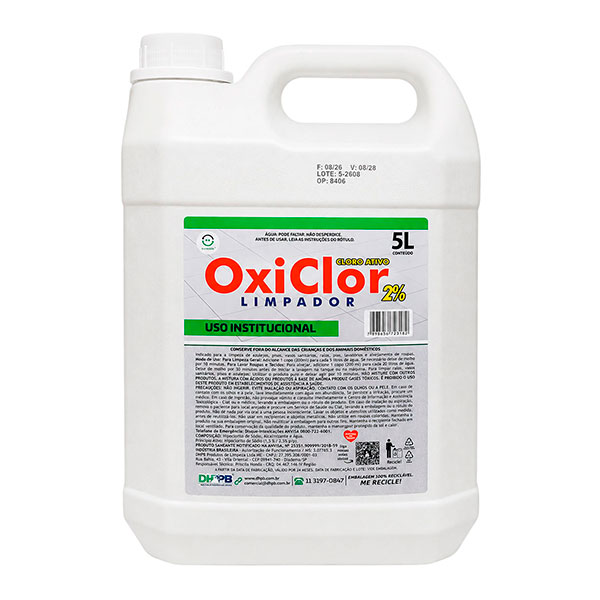 Limpador OxiClor 2% Cloro Ativo 5L