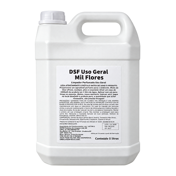 DSF Desinfetante Uso Geral Floral 5L