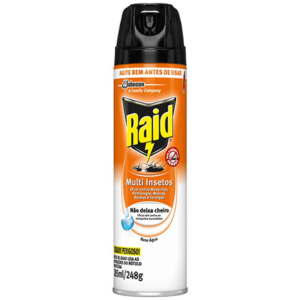 Inseticida Aerosol Raid Multi Base Água 285mL