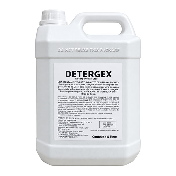Detergente Líquido Detergex 5L