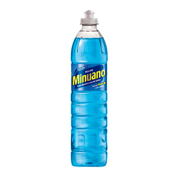 Detergente Líquido Minuano Marine c/ Bicarbonato de Sódio 500ml