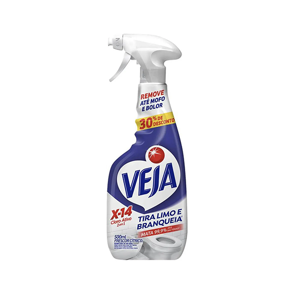 Tira Limo Veja X-14 Cloro Ativo Pulverizador 500ml