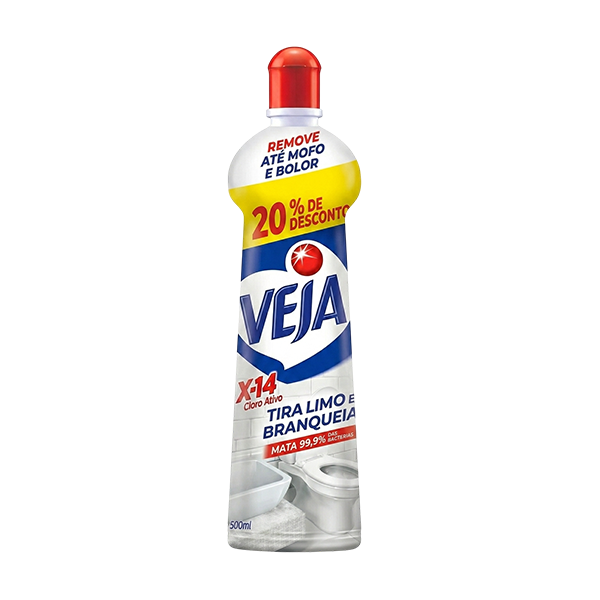Tira Limo Veja X-14 Cloro Ativo Squeeze 500ml