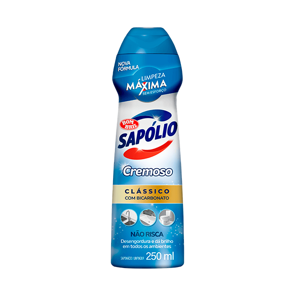 Saponáceo Cremoso Sapolio Radium Multi Clássico 250ml