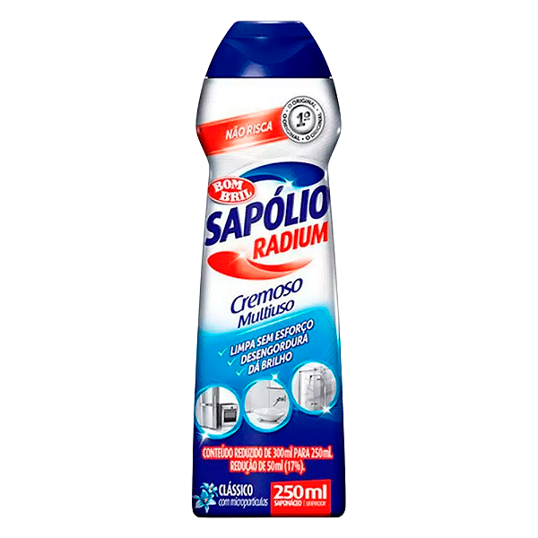 Saponáceo Cremoso Sapolio Radium Multi Clássico 250ml