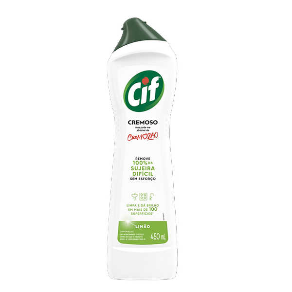 Saponáceo Cremoso Cif Limão c/ 450mL