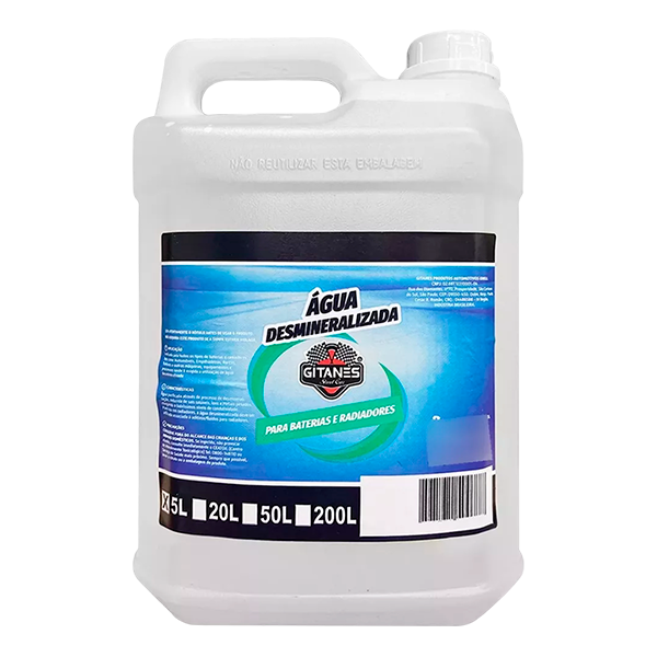 Agua Desmineralizada Gitanes 5L