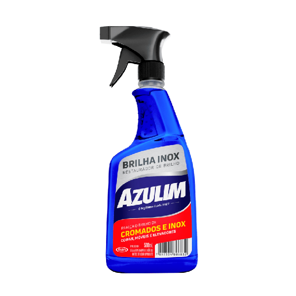 Brilha Inox Pulverizador Azulim 500ml
