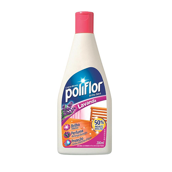 Lustra Móveis Poliflor Lavanda 200mL