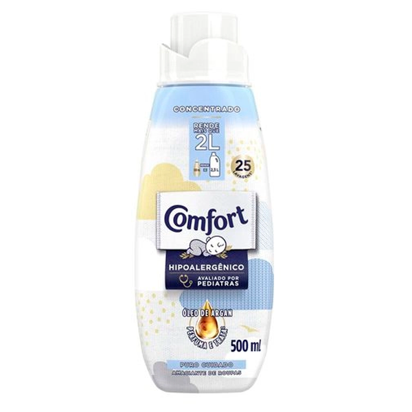 Amaciante Concentrado Comfort Intense Puro Cuidado Hipoalergênico 500ml