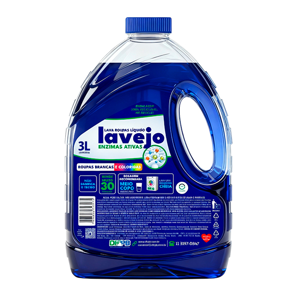 Lava Roupas Líquido com Enzimas Lavejo 3L