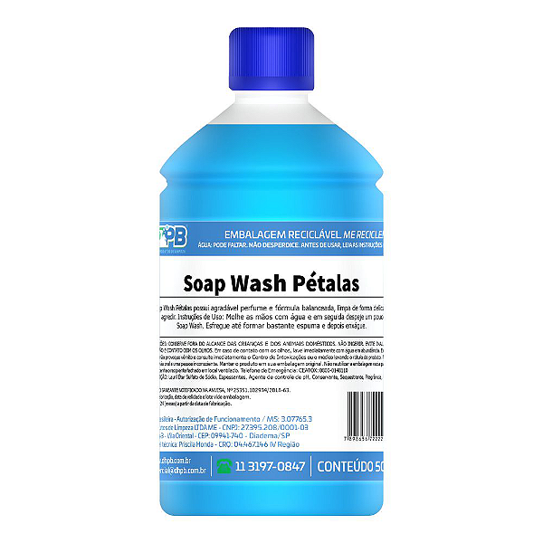 Soap Wash Pétalas DHPB 500ml