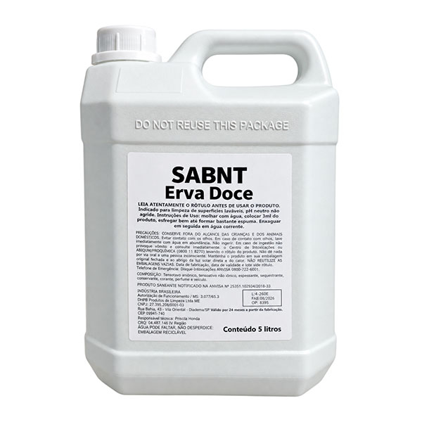SABNT Sabonete Liquido Erva Doce 5L