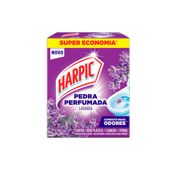 Pedra Sanitária Perfumada Harpic Lavanda 25g