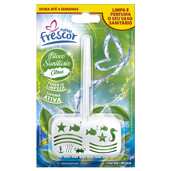 Bloco Sanitário Novo Frescor Citrus 30g
