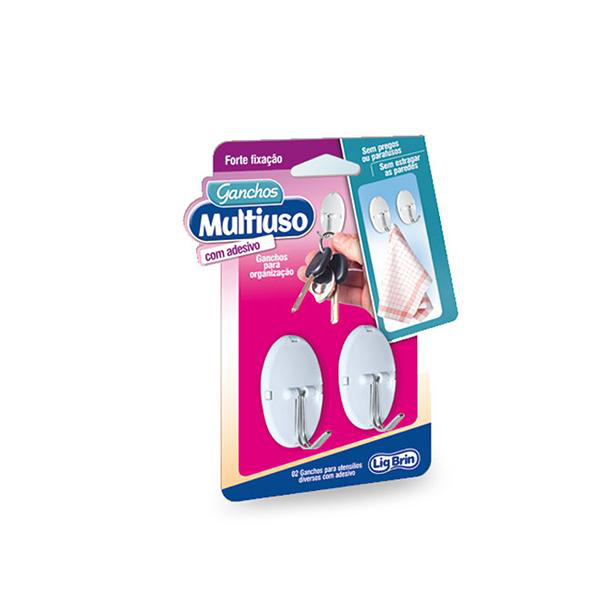 Ganchos Multiuso Pequeno LigBrin c/2un Ref.: 174