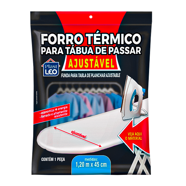 Forro Térmico para Tábua de Passar Ajustável Plast Leo 1un