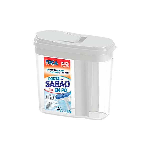 Porta Sabão em Pó Erca 1kg