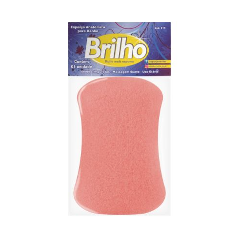 Esponja de Banho Anatômica Brilho 1un