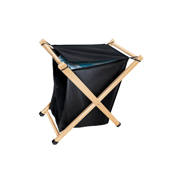 Cesto de Madeira Preto Toledo 50L Ref.: 301051
