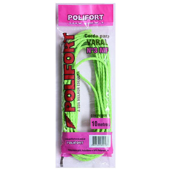 Corda de Nylon p/ Varal N°3 Polifort 2x10m