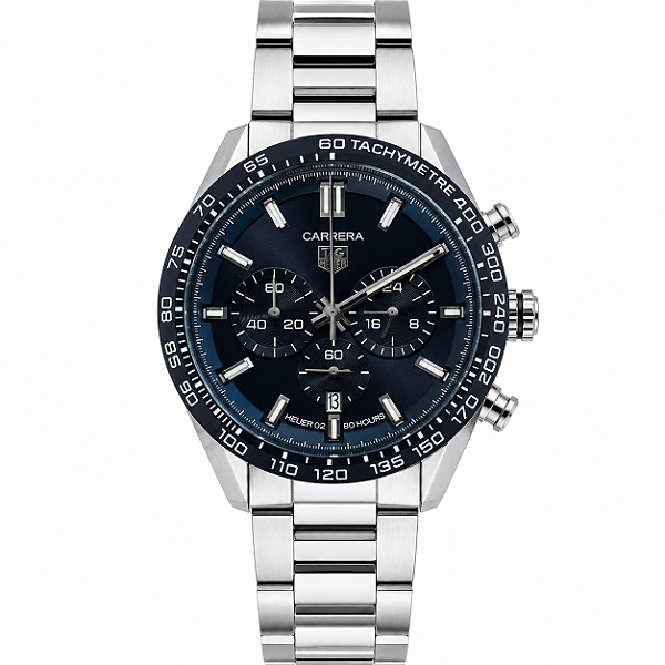 Relogio TAG Heuer Carrera Chronograph Blue Dial aço