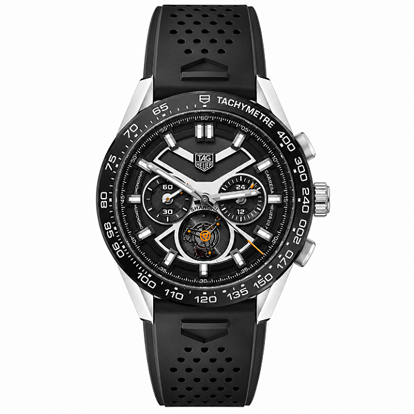 Relogio TAG Heuer Carrera Heuer 02 Tourbillon Borracha