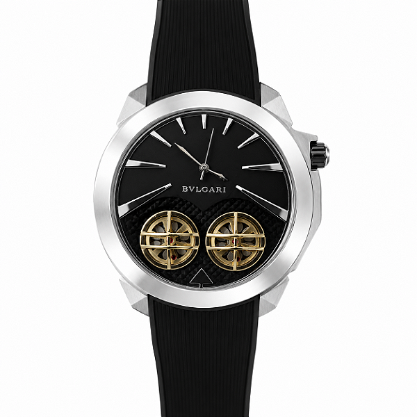 Relogio Bvlgari Octo Roma Double Tourbillon Borracha