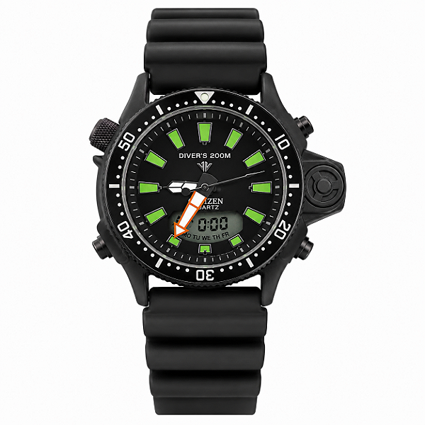 Relogio Citizen Promaster Aqualand JP2007 Full Black