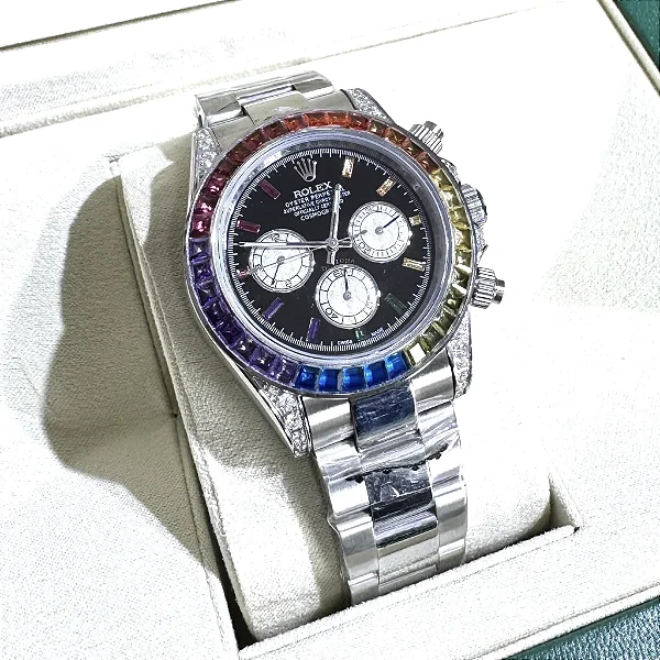 Relógio Rolex Daytona Rainbow Everose