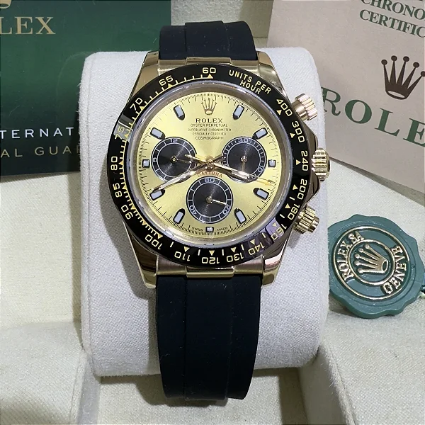 Relógio Rolex Daytona Pikachu Oyster Flex