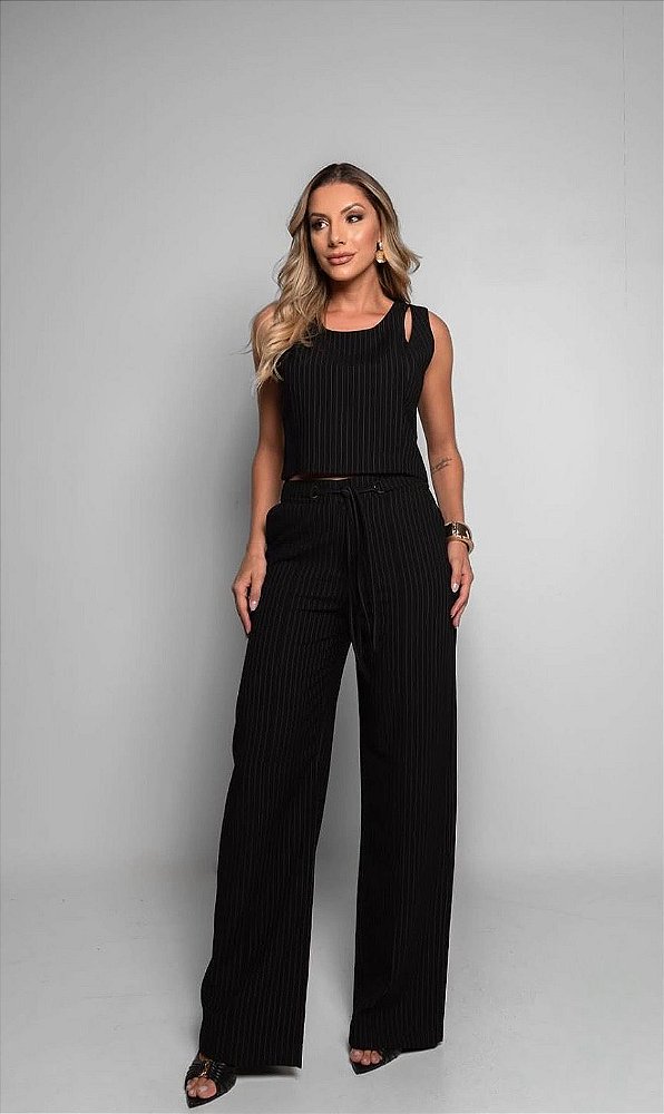 Conjunto Risca de Giz Viscose/Poliamida
