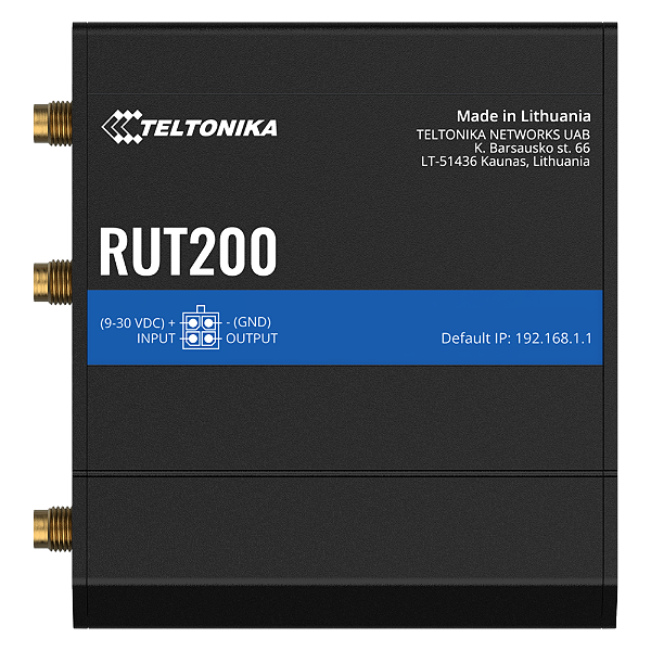 RUT200 Roteador Celular Industrial 4G WI-FI Access Point 2x Ethernet Redundante com WAN FAILOVER Teltonika
