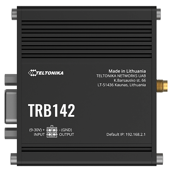TRB142 Industrial IoT Gateway Celular 4G LTE com RS232 Teltonika