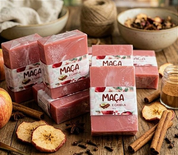Sabonetes Glicerinados Maça e Canela