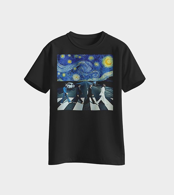 Camiseta Abbey Road + Van Gogh