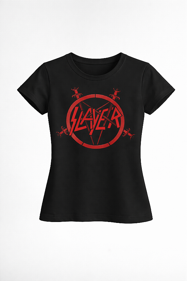 Camiseta da banda norte-americana de thrash metal Slayer