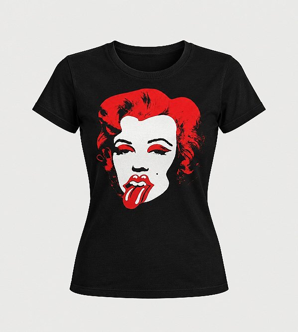 Baby look Marilyn Monroe + banda Rolling Stones.