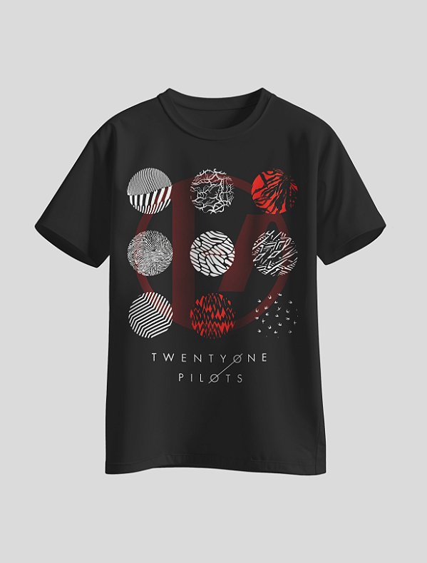 Camiseta da banda Twenty One Pilots (21 Pilots)