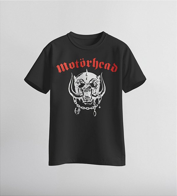 Camiseta da banda Motörhead cujo vocalista era o icônico Lemmy Kilmister