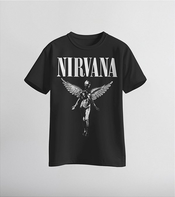 Camiseta da banda Nirvana com arte inspirada no álbum In Utero