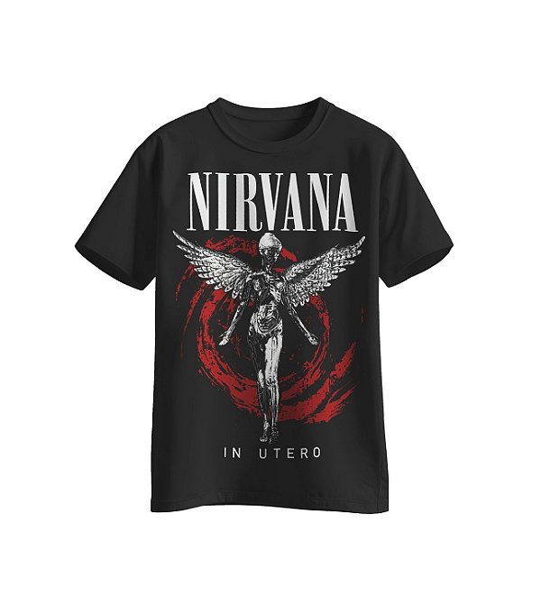 Camiseta da banda Nirvana Look Nirvana In Utero