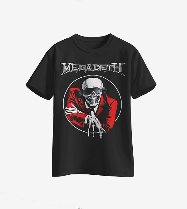 Camiseta da banda Megadeth