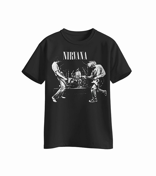 Camiseta da banda Nirvana Look Nirvana Concert
